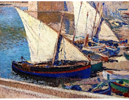 A-3504 Henri Martin - Rybářské lodě v Collioure