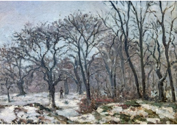 A-3997 Camille Pissarro - Zimní krajina s kaštany v Louveciennes