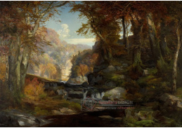 D-7673 Thomas Moran - Scéna na podzim v Tohickon Creek