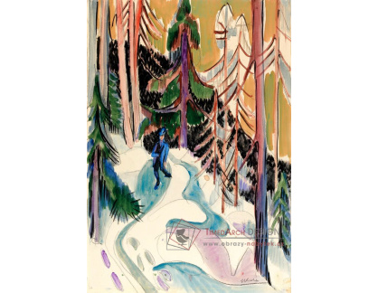 VELK 117 Ernst Ludwig Kirchner - Procházka v lese