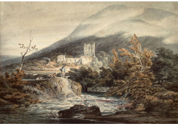 VTR-19 Joseph Mallord William Turner -  Llanthony v opatství Monmouthshire