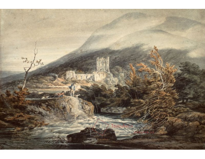 VTR-19 Joseph Mallord William Turner -  Llanthony v opatství Monmouthshire