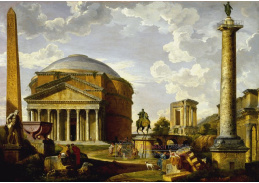 SO X-490 Giovanni Paolo Panini - Pantheon a další památky starověkého Říma