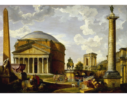 SO X-490 Giovanni Paolo Panini - Pantheon a další památky starověkého Říma