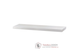 P-013 WT, nástěnná polička 90cm, bílý lesk