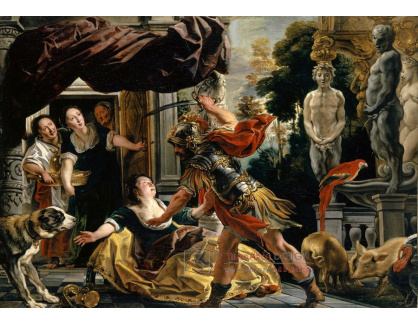 D-9466 Jacob Jordaens - Ulysses ohrožující Circe