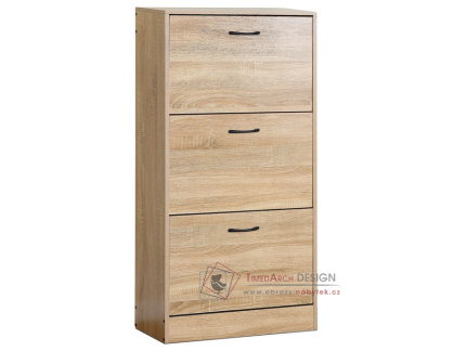 ABO-G1016 OAK, botník 3-dveřový, dub