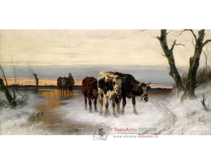 VP197 Christian Mali - Krávy v zimní krajině