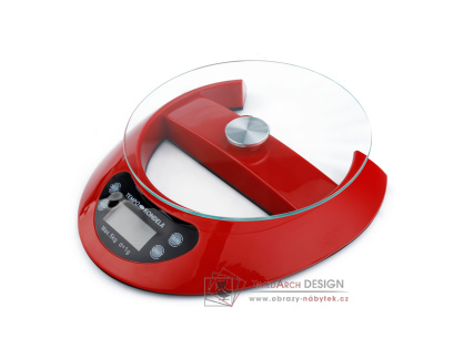 GELSA, digitální kuchyňská váha, červená