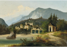 A-7506 Johann Wilhelm Jankowski - Pohled na Bad Ischl