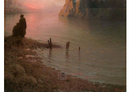Jakub Schikaneder - Západ slunce na Vltavě