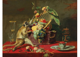 DDSO-599 Frans Snyders - Zátiší s ovocem s opicí