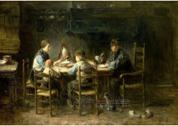 SO IX 467 Jozef Israels - Rolnická rodina u stolu