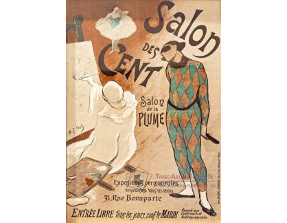 A-7816 Henri-Gabriel Ibels - Plakát Salon des Cents