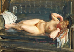 A-8294 Anders Zorn - Ležící akt na pohovce