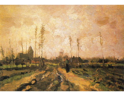 D-7685 Vincent van Gogh - Krajina s kostelem a domy