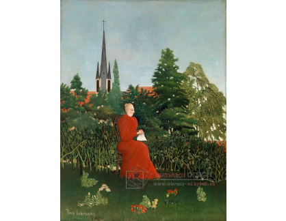 D-8258 Henri Rousseau - Portrét ženy v krajině