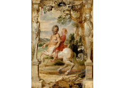 VRU51 Peter Paul Rubens - Mladý Achilles je vzděláván kentaurem