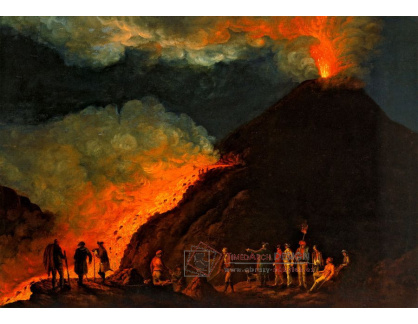 SO V-32 Jacob Philipp Hackert - Erupce Vesuvu v roce 1774