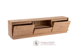 VANGUARD, televizní stolek 3-dveřový, borovice Atlantic