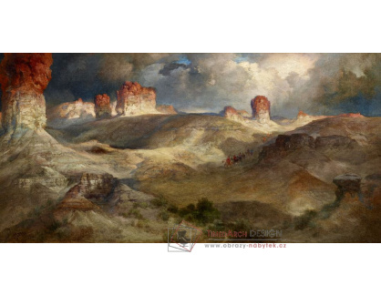 D-8407 Thomas Moran - Pine Buttes ve Wyomingu