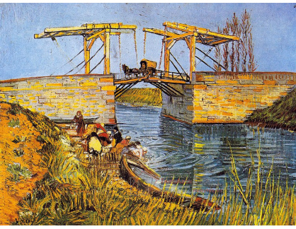 VR2-99  Vincent van Gogh - Most Langlois u Arles s pradlenami