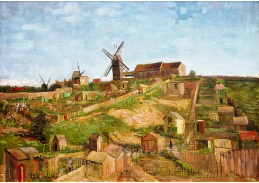 VR2-61 Vincent van Gogh - Pohled na Montmartre s mlýny