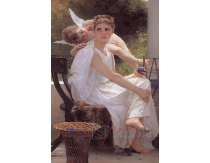 R15-176 Adolph William Bouguereau - Přestávka v práci