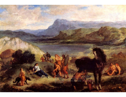 VEF 28 Eugene Ferdinand Victor Delacroix - Ovid mezi Scythiany