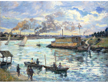 SO XI-63 Armand Guillaumin - Scéna u řeky