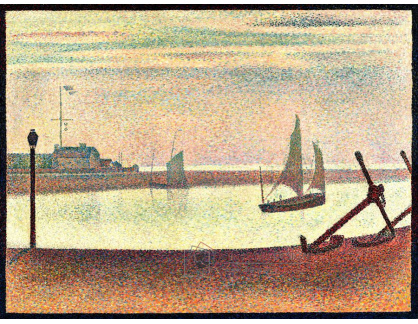 SO X-455 Georges Seurat - Kanál v Gravelines večer