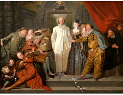 SO XI-44 Antoine Watteau - Italští komedianti