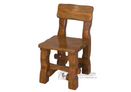 OM-098, zahradní židle s područkami, olšový masív brunat