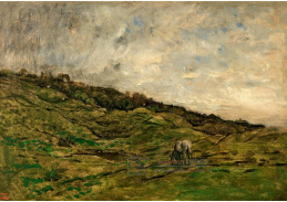 A-7438 Charles-Francois Daubigny - Pastviny v Graves poblíž Villerville