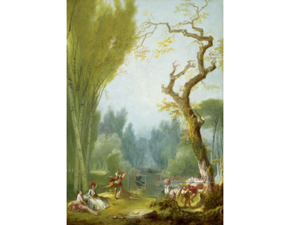 D-7913 Jean Honoré Fragonard - Hra na koně a jezdce