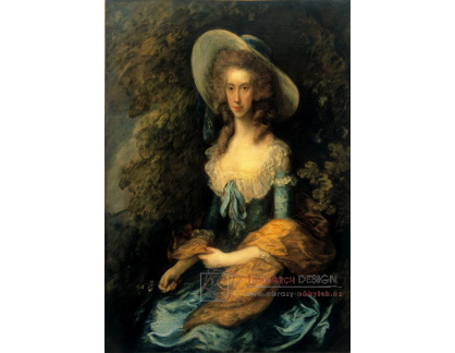 D-8070 Thomas Gainsborough - Portrét slečny Evans