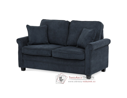ASB-4170 BLUE2, pohovka - 2-sed rozkládací, látka modrá