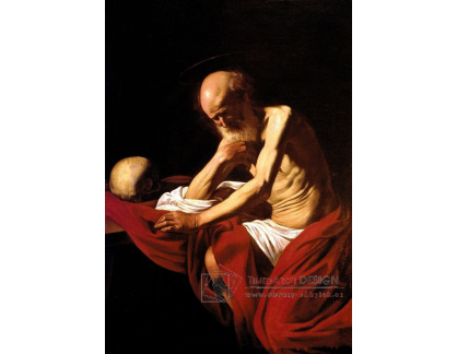 VCAR 40 Caravaggio - Svatý Jeroným při meditaci