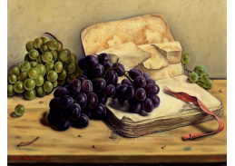 SO XVI-50 Aime Barraud - Zátiší s hroznovým vínem a knihou