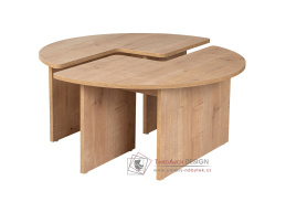 MOIRA, konferenční stolek pr. 90cm, dub