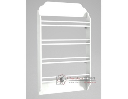 MARONI, závěsný regál, bílá