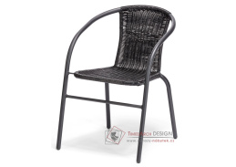 BASILEJ, zahradní a balkonová židle, antracit