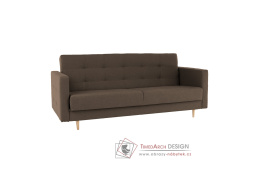 AMEDIA, pohovka rozkládací, látka Shaggy čokoládová