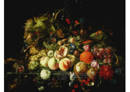 A-5067 Cornelis de Heem - Zátiší s květinami a ovocem