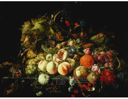 A-5067 Cornelis de Heem - Zátiší s květinami a ovocem
