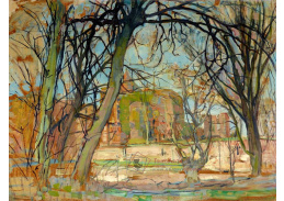 D-8221 Piet Mondrian - Zřícenina hradu Brederode v jarním slunci
