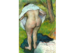 A-165 Edgar Degas - Mladá žena oblékající se