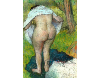 A-165 Edgar Degas - Mladá žena oblékající se