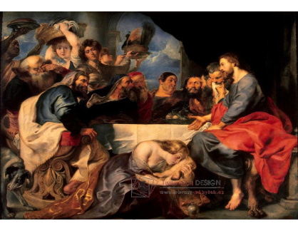 VRU159 Peter Paul Rubens - Kristus a Šimon Farizejský