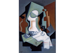 VJG 52 Juan Gris - Láhev a ovocná mísa